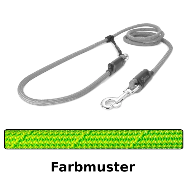 EASYLONG Hundeleine - L - 3m - lime magic